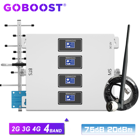 Popular GOBOOST 75dB High Gain Cell Phone Signal Booster for Rural Areas/Home&Office Popular GOBOOST 75dB High Gain Cell Phone Signal Booster for Rural Areas/Home&Office