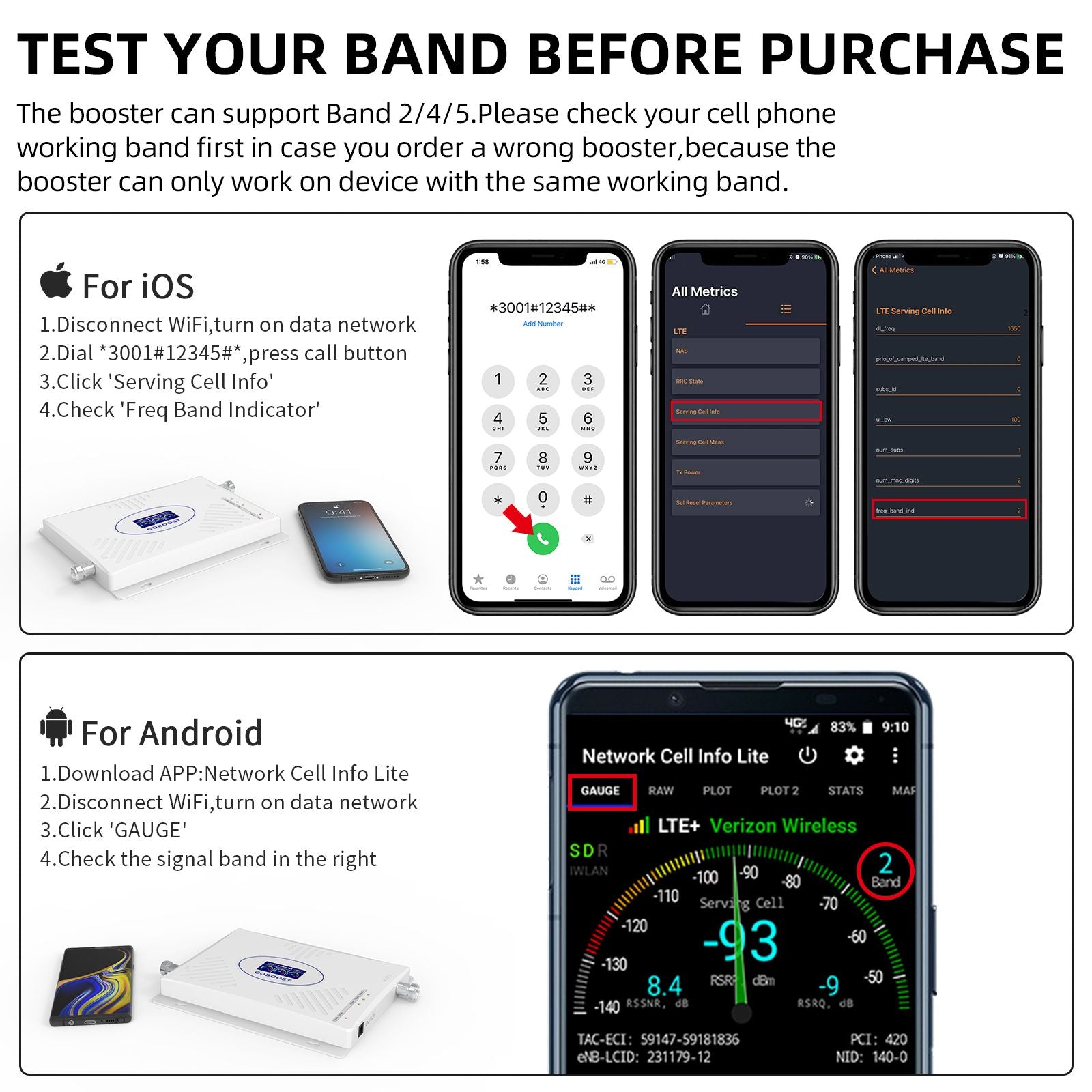 How To Test the Frequency Band How To Test the Frequency Band