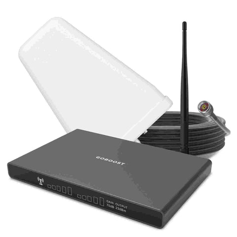 GOBOOST Cell Phone Signal Booster Work on Band2&5 with LPDA Antenna  GOBOOST Cell Phone Signal Booster Work on Band2&5 with LPDA Antenna