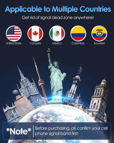 El amplificador de señal celular más nuevo de GOBOOST 18P-LLCPA admite una cobertura de señal fuerte de cinco bandas