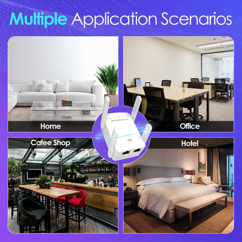 GOBOOST-AC1200 WiFi Extender for Home,Dual Band 2.4GHz/5GHz with Repeater/AP/Router/Bridge Mode,Wireless Internet Booster with Ethernet Port