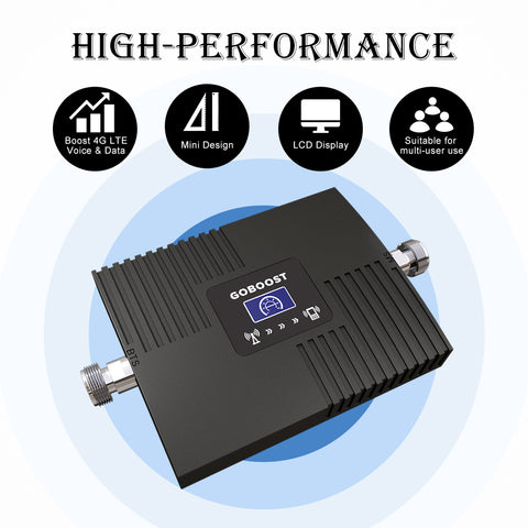 Amplificateur de signal cellulaire GOBOOST pour SUV/camions/fourgonnettes - Chaud à gain élevé