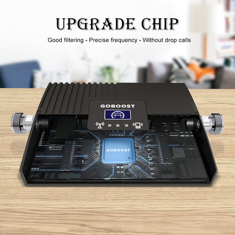 Amplificateur de signal cellulaire GOBOOST pour SUV/camions/fourgonnettes - Chaud à gain élevé