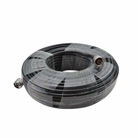 GOBOOST – câble Long d'antenne Booster de Signal, connecteur N mâle à N mâle, câble Coaxial à faible perte, 30M (câble de 100 pieds)/50M (câble de 165 pieds)