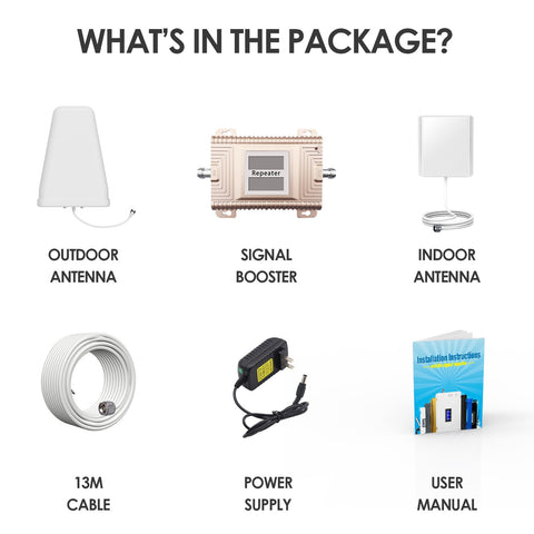 GOBOOST Signal Booster Band 2&5 with LPDA Antenna Kit